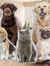 Personalized pet pillow with photo customization plush dog and cat seat cushion, double-sided 3D printing