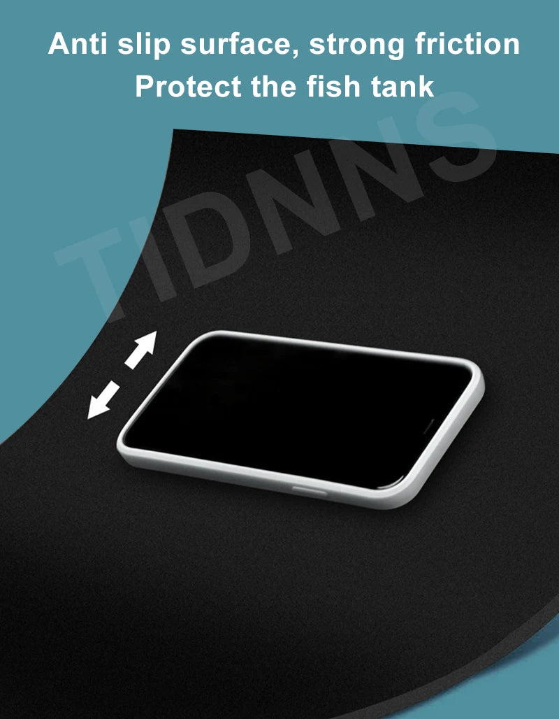 Fish Tank Mat Aquarium Anti-Slip Pad Shock-Absorbing Mute Thickened Black Mat Turtle Tank Landscaping Environmental Insulation