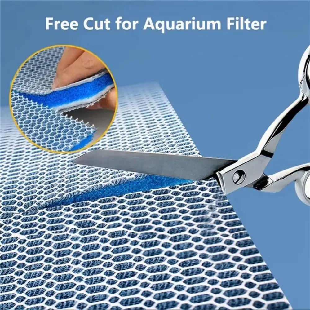 1Pcs New 8D Aquarium Filter Sponge 8-Layers High-Density Biochemical Filter Cotton Sponge Aquarium Accessories