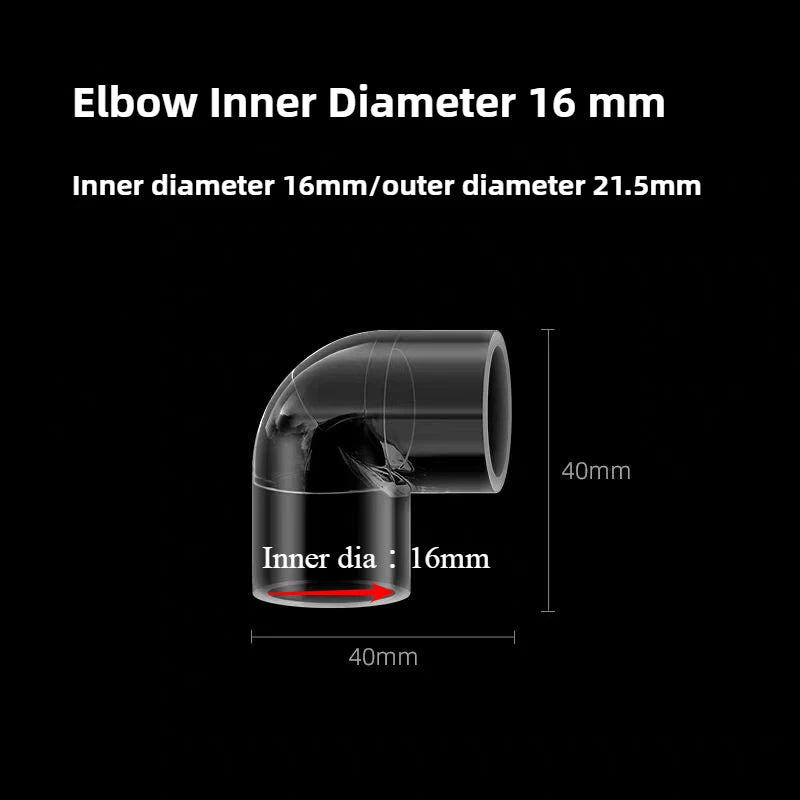 Transparent Fish Tank Water Pipe Acrylic Tube Fittings Elbow Joint Duck Bill Water Outlet Aquarium Accessries Rain Shower Outlet