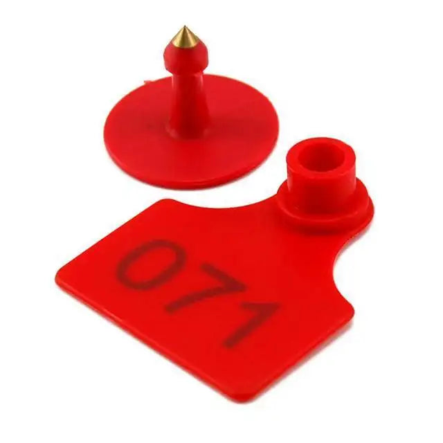 100-Piece Set: Plastic TPU Pig Ear Tags—Versatile Identification Solution for Cows, Goats, Sheep and All Farm Livestock