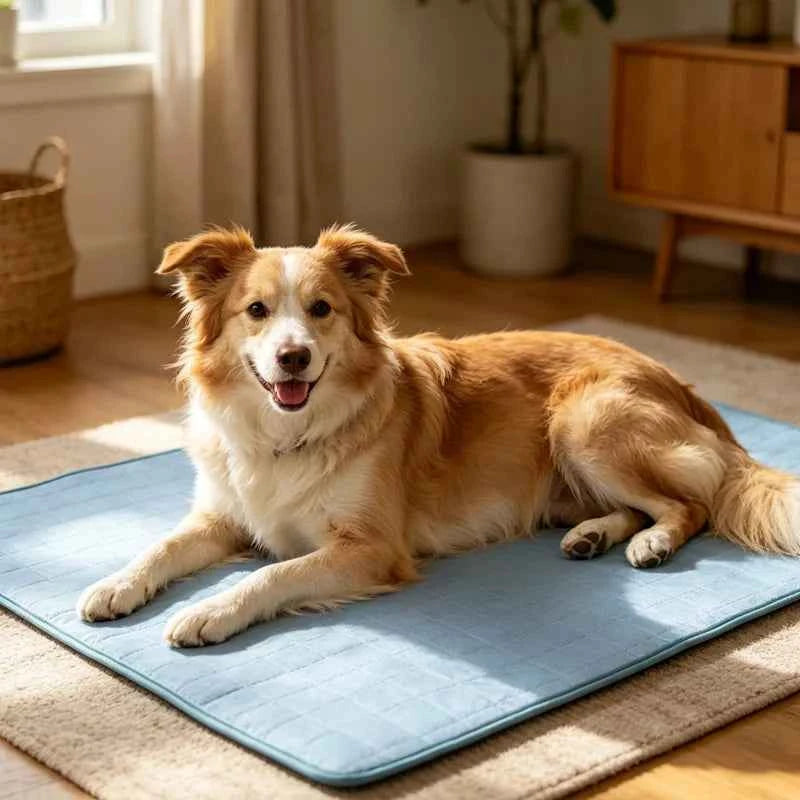 KEMORELA 2026 Ice Cool Upgrade Dog Cooling Mat Summer Pet Cold Bed Extra Large For Small Big Dogs Pad Breathable Pet Cold Bed
