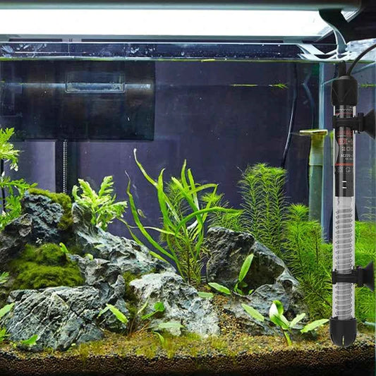 [E] EU Plug Adjustable Temperature Thermostat Heater Rod Glass Aquarium Heater 25-300W Submersible Fish Tank Water Heating Rod