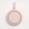 Hanging Dog Pet Folding Silicone Bowl Outdoor Travel Portable Food Water Container Feeding Tray Bowl Macaron Color Pet Supplies