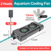 Aquarium Fish Tank Cooling Fan 220V 135°Rotation Automatic Temperature Control Heat Dissipation Cooling Fan 2/3/4/5/6 Head