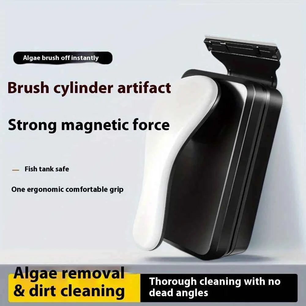 Magnetic Fish Tank Cleaner Magnetic Aquarium Glass Scraper Removable Glass Algae Scraper Scratch Free Non Slip Magnetizing