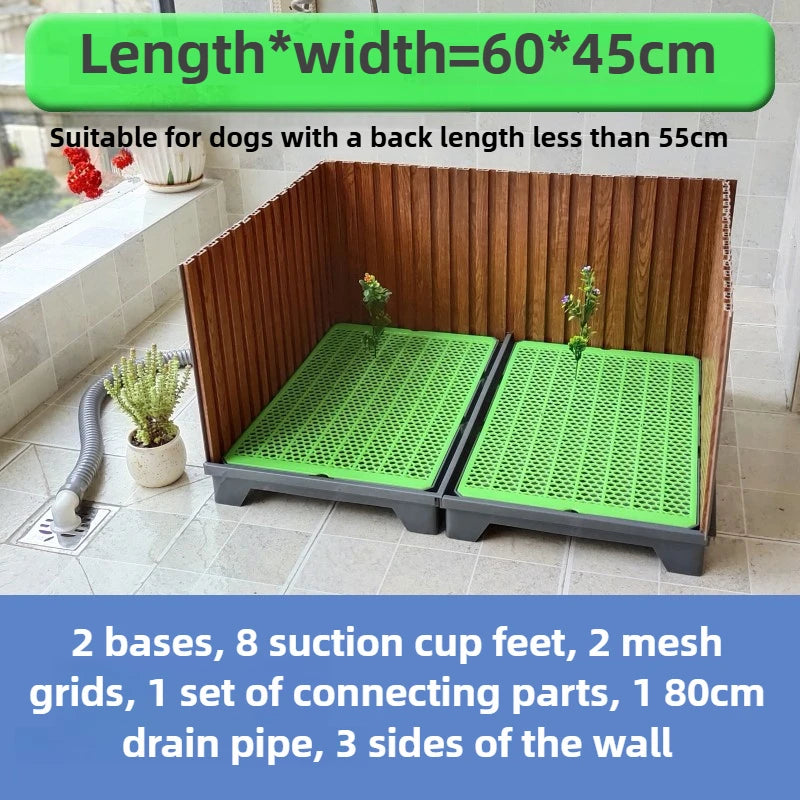 Flush Dog Toilet Direct Drainage System Dog Toilet Training Walls Pet Potty Indoor with Drain Pets Urinal Large Medium Supplies