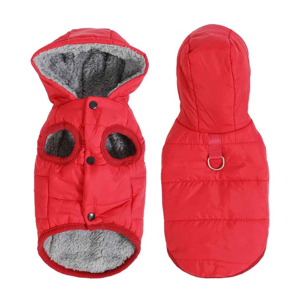 Warm Cats Hoodie Coat For Small Medium Cats Dog Winter Cozy Fleece Puppy Kitten Jacket Clothes Windproof Pet Pug Sphynx Costume - Play Paws Toys
