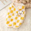 Plush Cat Puppy Button Jacket with Buckle Warm Winter Pet Clothes Cartoon Bear Print Kitten Coat Sphynx Clothing ropa para gato - Play Paws Toys