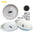Oitabi 3PCS No Spill Cat Bowls Sets, Cat Food Bowl, Anti Whisker Fatigue Ceramic Cat Dishes Set, Shallow Wide Kitten Plates - Play Paws Toys