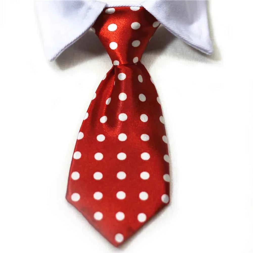 Pet Dog Cat Formal Necktie Tuxedo Bow Tie Black and Red Collar for Dog Cat Pet Accessories Suit for Small Medium Dogs and Cats