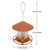 Garden Gazebo Hanging Wild Bird Feeder Outdoor Container With Hang Rope Pet Bird Feeding House Type Bird Feeder New Dropshipping