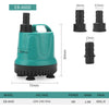 5/8/18/25/40/60/90W Fish Tank Bottom Suction Submersible Pump Bottom Filter Silent Suction Feces Change Pump Multi-function Pump