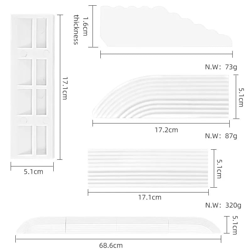 Anti-Slip Threshold Door Step Ramp Kit for inteligent Robot Vacuum Cleaner Lightweight TPE Ramp for Wheelchairs