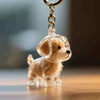 Dog Cat Hair Storage Pendant Keychain Box Couple Car Key Chains Jewelry Souvenir Pet Lover Keepsake Memorial Keychain Gift Decor