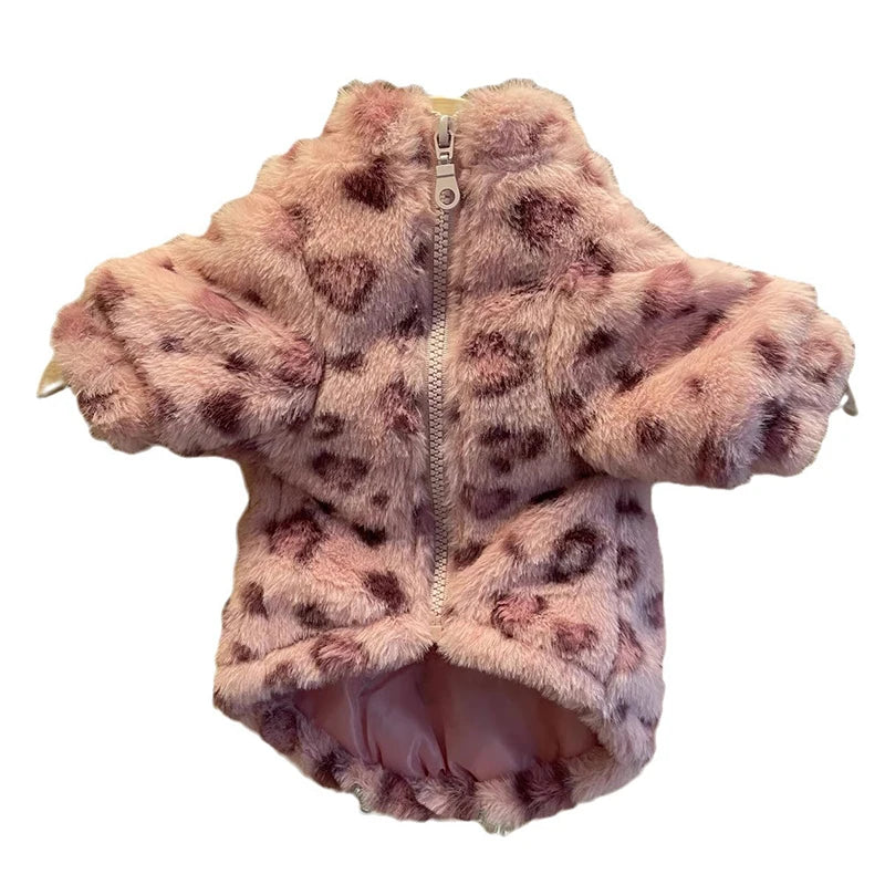 Autumn Winter Soft Cat Dog Clothes Cartoon Pet Warm Thickening Cute Thermal Dogs Clothes Fashion Plush Dogs Coat Pet Supplies