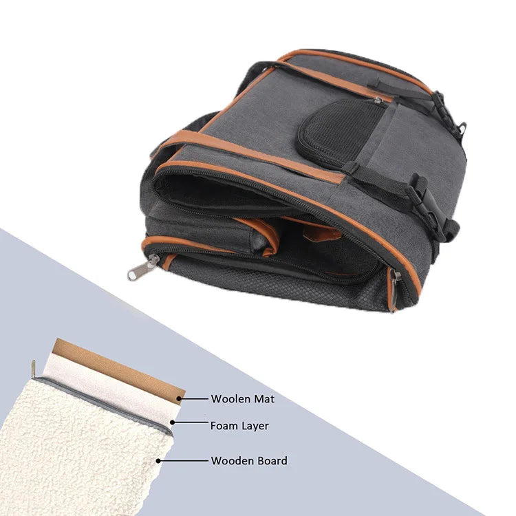 Dog Pet Carrier Bag Anti-Collapse Design Multiple Storage Pockets Cat Travel Handbag for Medium Cats, Puppy, Rabbits and Other S - Play Paws Toys