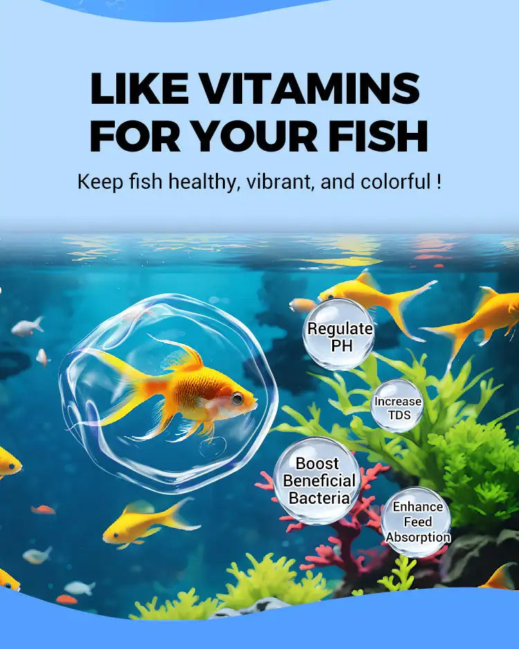Water Purification Tablets Eco-Friendly Aquarium Water Purifier Fast-Acting Fish Tank Cleaning Solution Aquarium Water Clarifier
