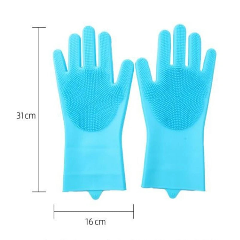 New magic Silicone Body Pet Bathing Gloves for Animal Perfect Bathe Shampoo Dog &Cat Brush Gloves