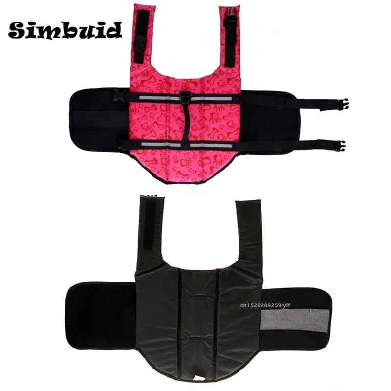 Dog Life Jacket Reflective Adjustable Large Dogs Swimwear Safety Vest Surfing Sailboat Enhanced Buoyancy Pet Lifejackets