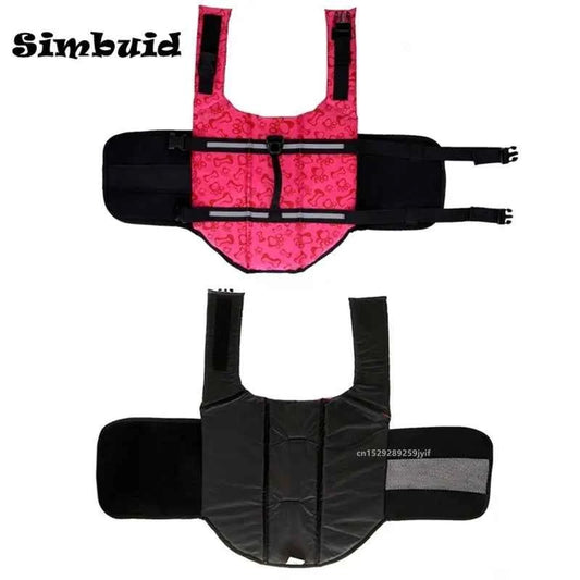 Dog Life Jacket Reflective Adjustable Large Dogs Swimwear Safety Vest Surfing Sailboat Enhanced Buoyancy Pet Lifejackets