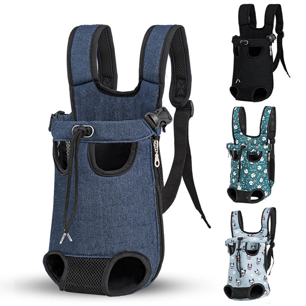 Adjustable Cat Carrier Bag Pet Double Shoulder Backpack Portable Bag Outdoor Travel Camping Hiking Cat Bag Dog Bag - Play Paws Toys