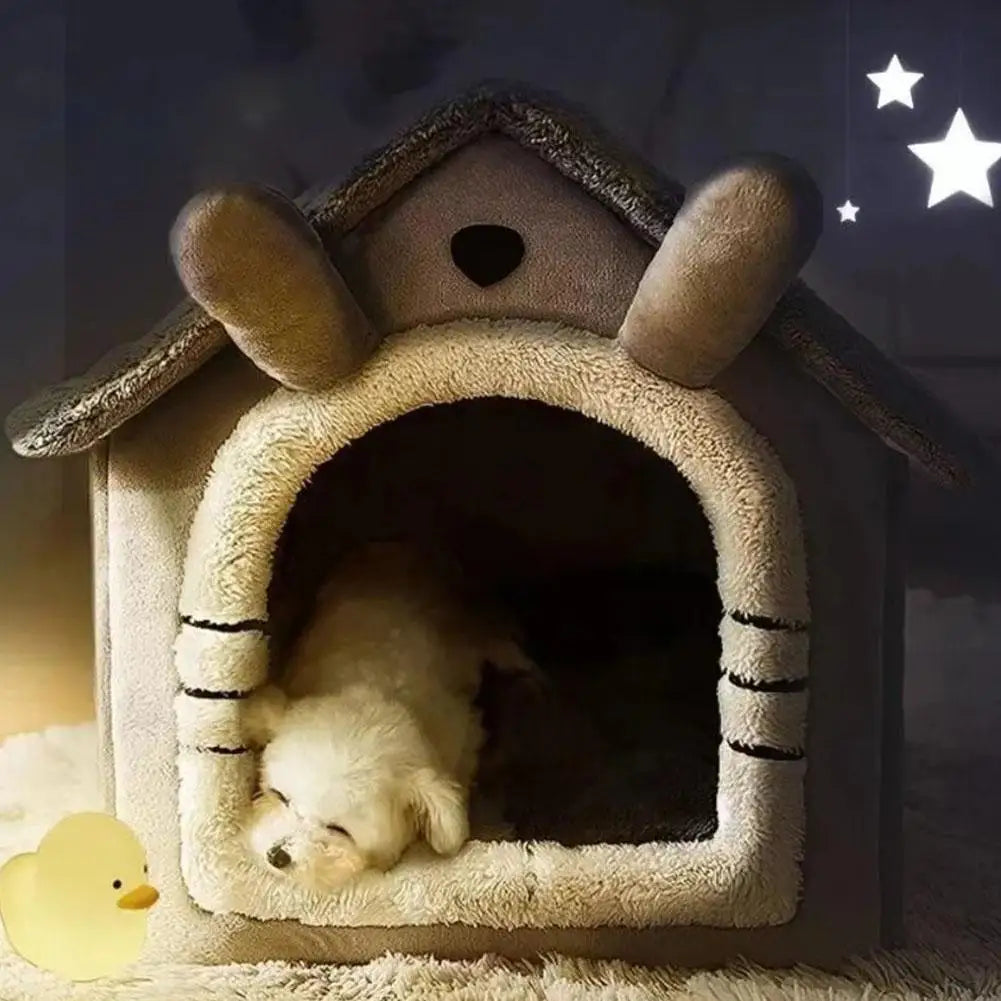 Thickened Pet Warm House Cat And Dog House Winter Warm Universal For All Seasons Detachable And Washable Cute New Comfortable - Play Paws Toys