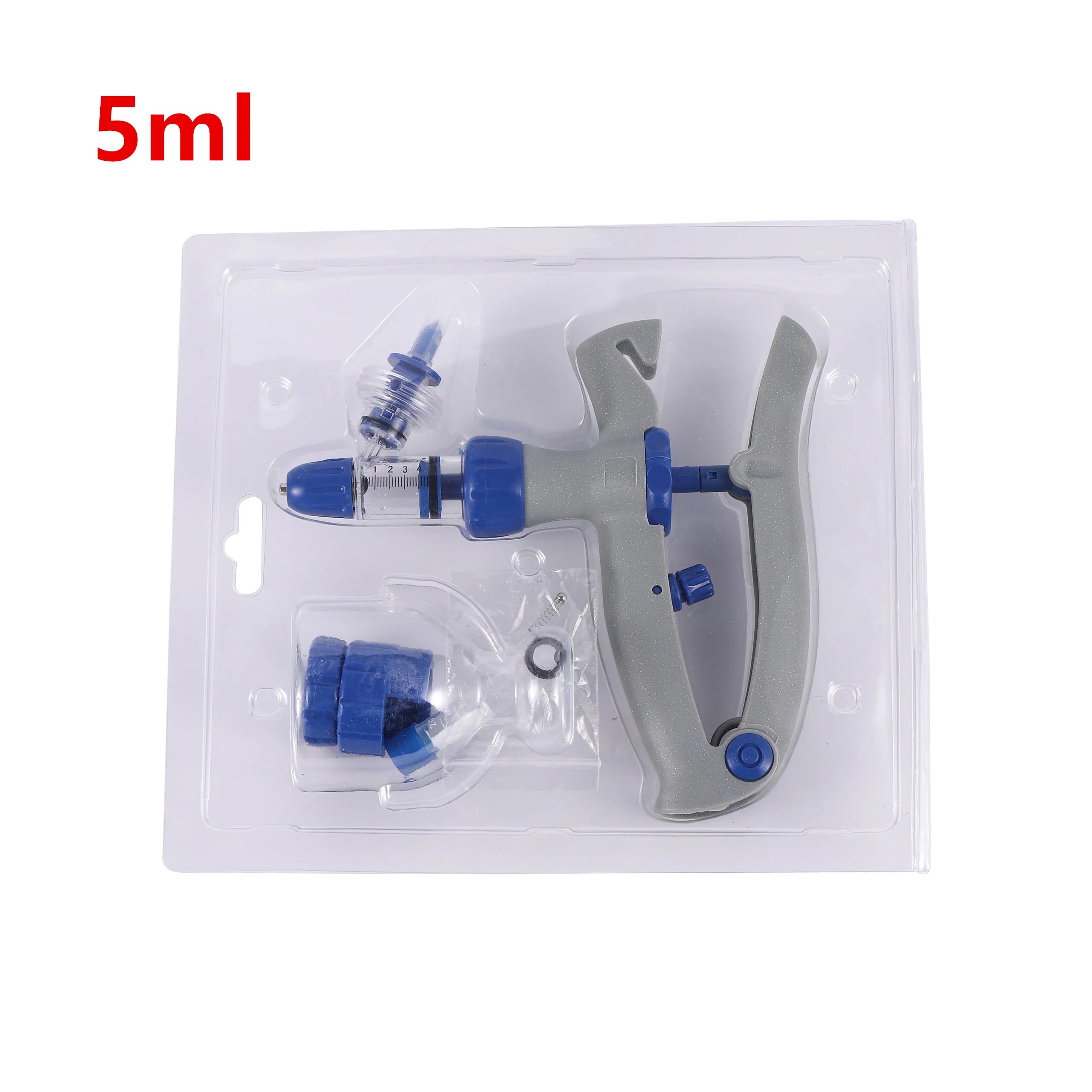 2/5/10ml Veterinary Adjustable Continuous Syringe Accessories Syringe Vaccine Injector Dose Tubes Medicine Feeder Accessories