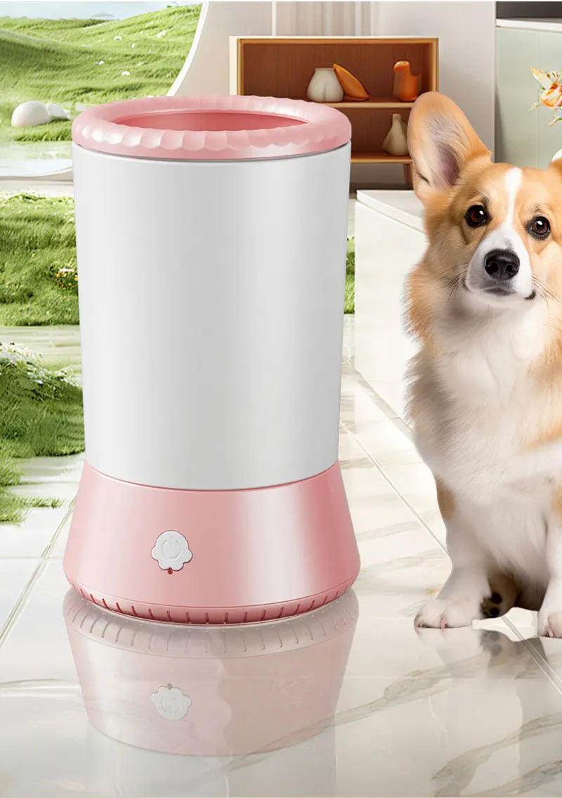 Electric Pet Paw Washer Cup Portable Dog Paw Cleaner Portable Foot Washer Cup Comfortable Foot Cleaning Machine Dog Brushes For
