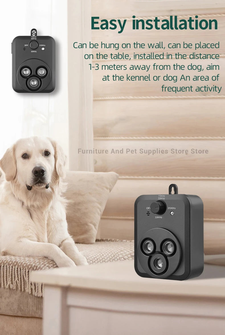 Anti Barking Devices Auto Barking Control Devices with 3 Modes Ultrasonic Dog Stop Barking Dog Devices