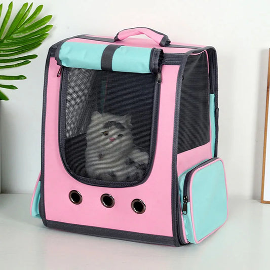 Breathable Pet Carrier Backpack for Cat and Dog, Astronaut Space Capsule, Window Transport Carrying Bag, High Quality - Play Paws Toys