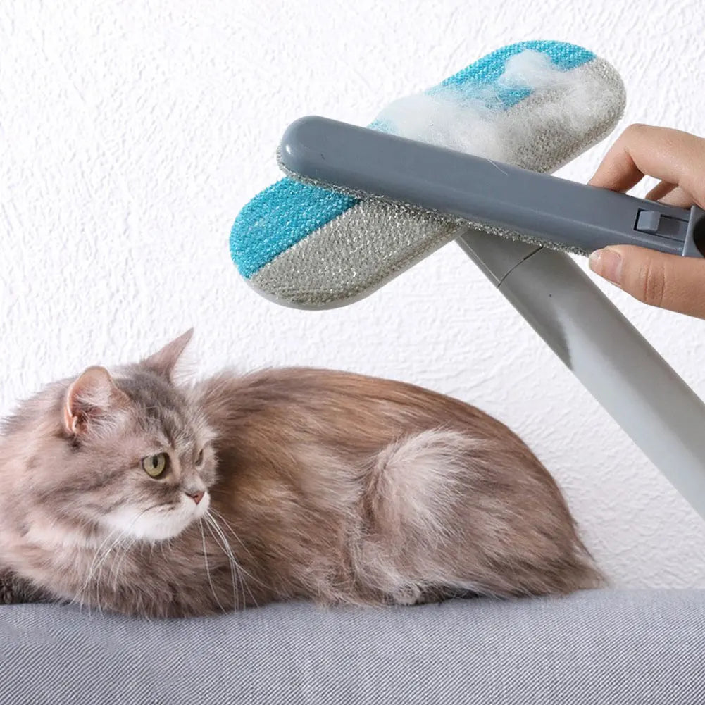 3 in 1 Pet Hair Remover Brush Long Handle Window Cleaning Brush Pet Fur Cleaning Tool Cat Dog Hair Remover Brush Pet Supplies