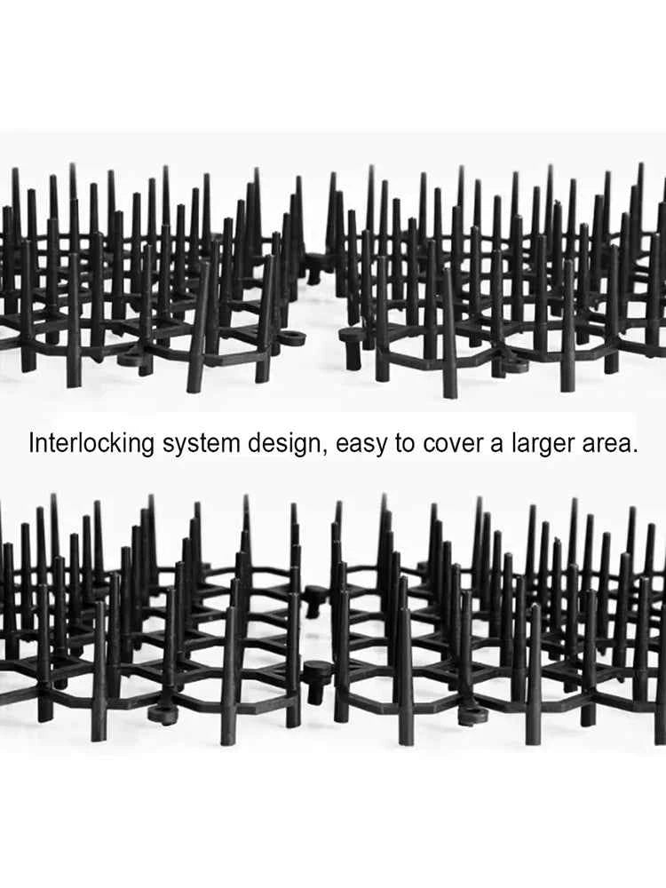 6/10Pcs Garden Prickle Strip Dig Stop Cat Repellent Deterrent Mat Anti-cat Prickle Strips Keep Cat Away Digging Climbing Spike