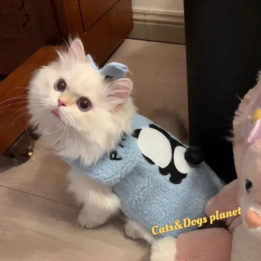 Cute Cat Sweater Soft Cozy Costume Winter Warm Pet Clothes for Cats Katten Sphynx Pullover Sweater Clothing Gatos Small Dogs - Play Paws Toys