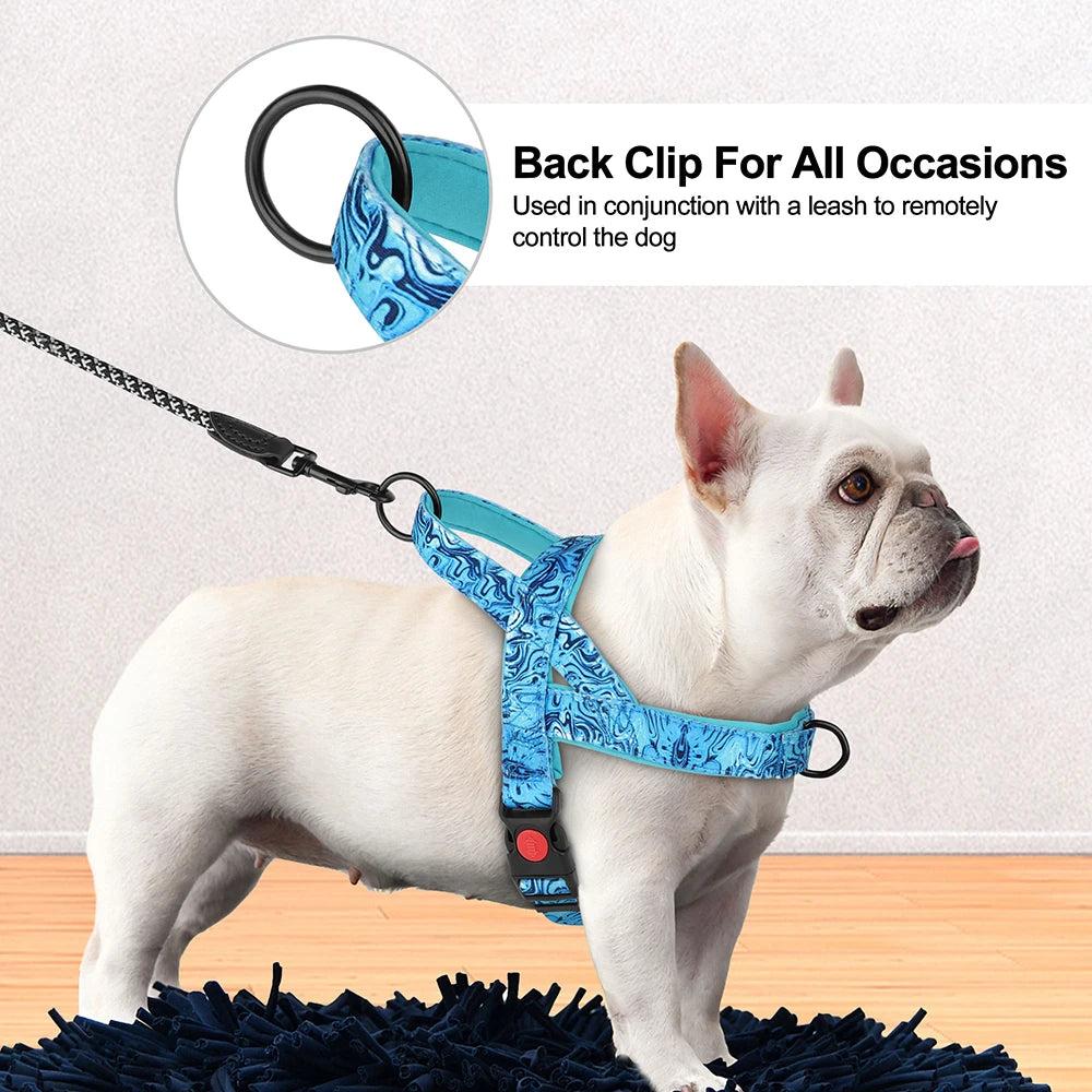 Nylon Dog Harness No Pull Dogs Harnesses Vest Durable Ethnic Pet Training Vests Adjustable For Small Medium Large Dogs Pitbull