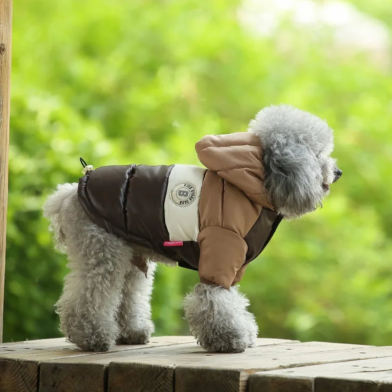 Dog Jacket Waterproof Luxury Dog Clothes Pet Down Cotton Vest Chihuahua French Bulldog Winter Dog Coat Puppy Warm Dog Costume