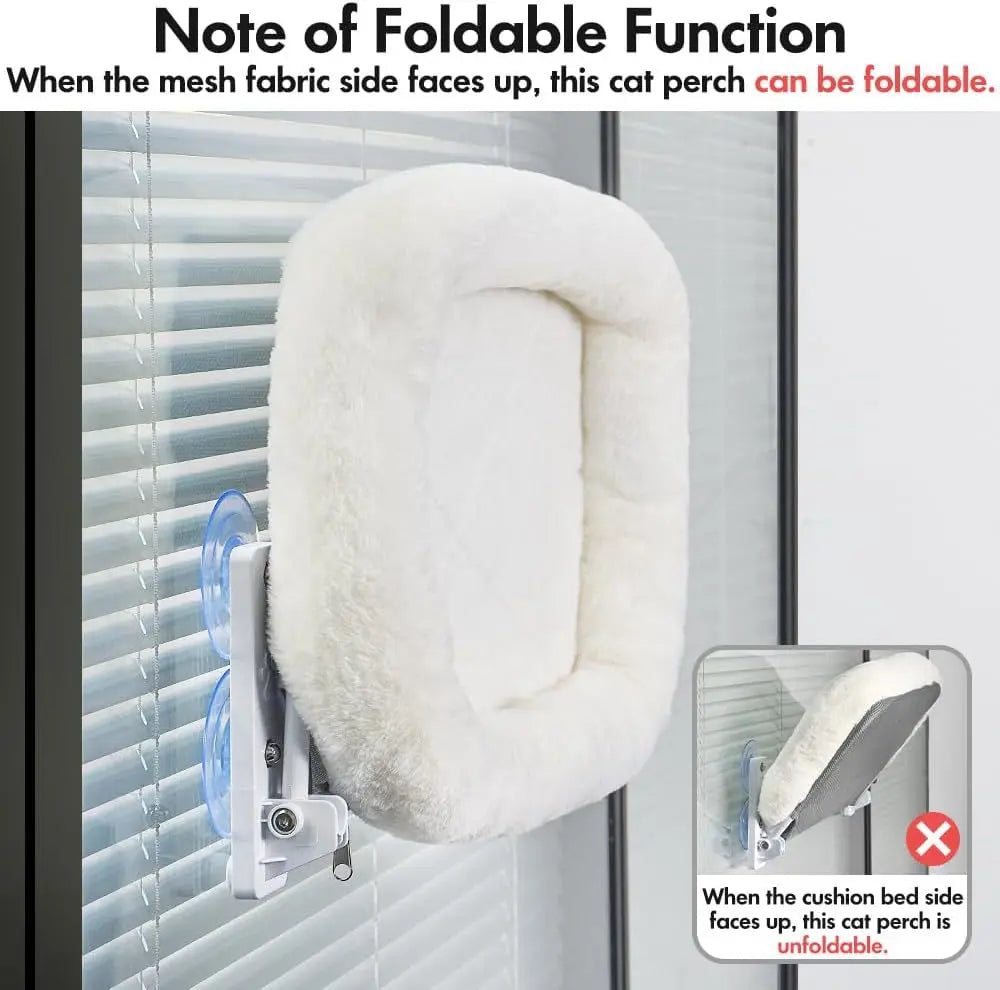 Cat hammock window cat nest windowsill bedside sun sucker pet balcony glass habitat cat nest - Play Paws Toys