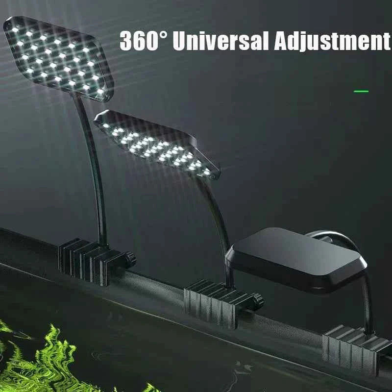 220V Aquarium LED Light Full Spectrum Water Grass High Brightness Fish Tank Aquatic Plant Clip-on Lamp Energy-saving Lighting