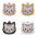 Cute Personalized Cat Tags Stainless Steel Colored Pattern Pets Cat Name Tags Pendant Engraved Keyring Kitten Accessories