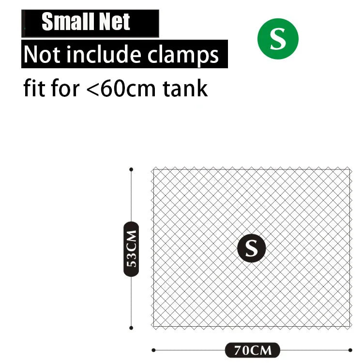 Aquarium Accessories Fish Tank Net Holder Acrylic Transparent PP Anti-Jump Net Clamp Fixed Clip Aquarium Cover Holder Clips