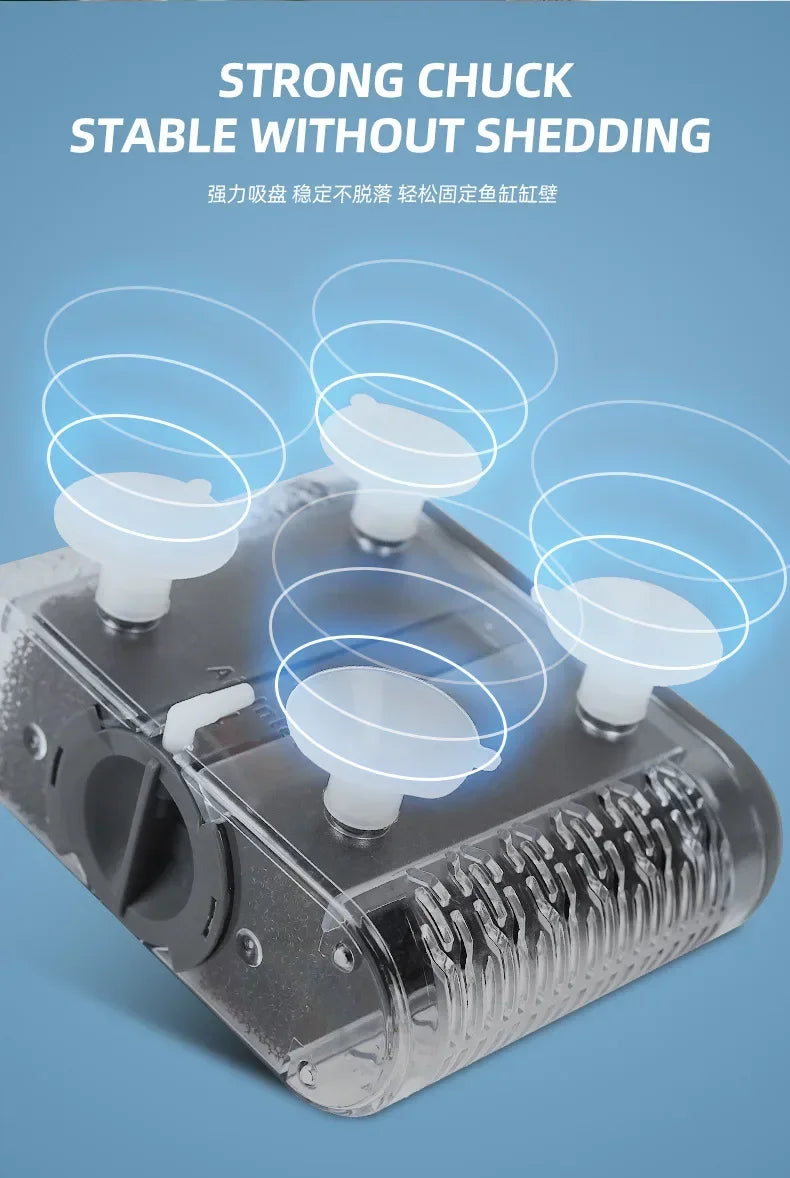 6-IN-1 Aquarium Submersible Internal Filter USB Electric Fish Tank Filter Water Filtration Bio-Sponge Fish Manure Cleaning Tools