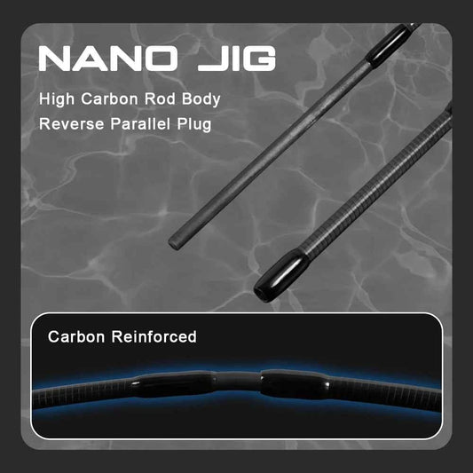 MIFINE NANO JIG Travel Spinning Rod 4 Sections 30T Carbon Fiber Power UL Lure 0.5-2g Ultralight Trout Fishing Poles Solid Tips