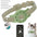 Fashion Airtag Pet Collar Adjustable Elastic Nylon Puppy Cat Collar with Bell Anti-lost GPS Tracker Case（No tracker included）