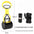 Jaw Clamp Dog Poop Scooper Heavy Duty Long Handle Pet Waste Grabber for Dogs Cats Puppies Foldable Rust Proof Cleaning Tool
