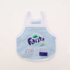 Summer new spring/summer cat and dog clothes thin style, western-style dopamine fruit soda suspender, cute vest style short styl