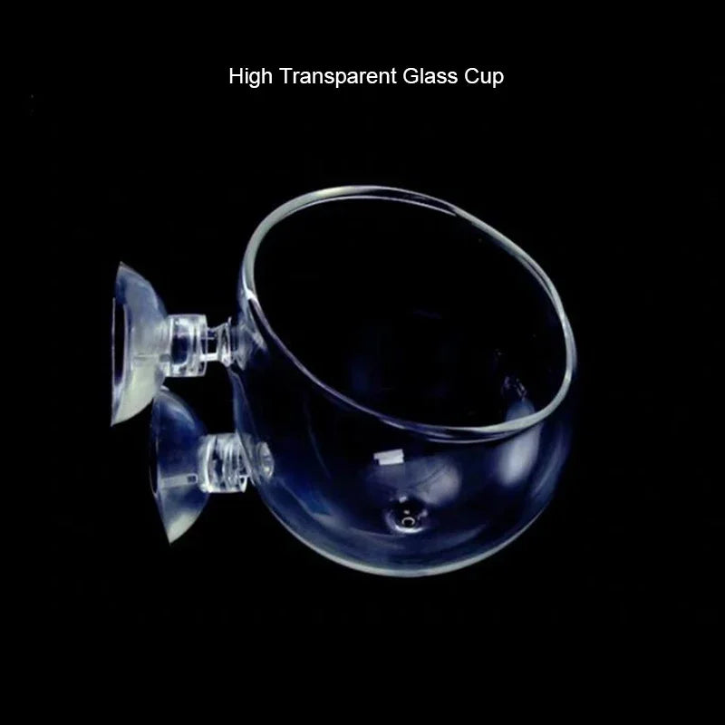 Glass Aquarium decoration Hanging fish tank Mini Crystal Pot Polka Water potted planting cylinder cup aquarium accessories