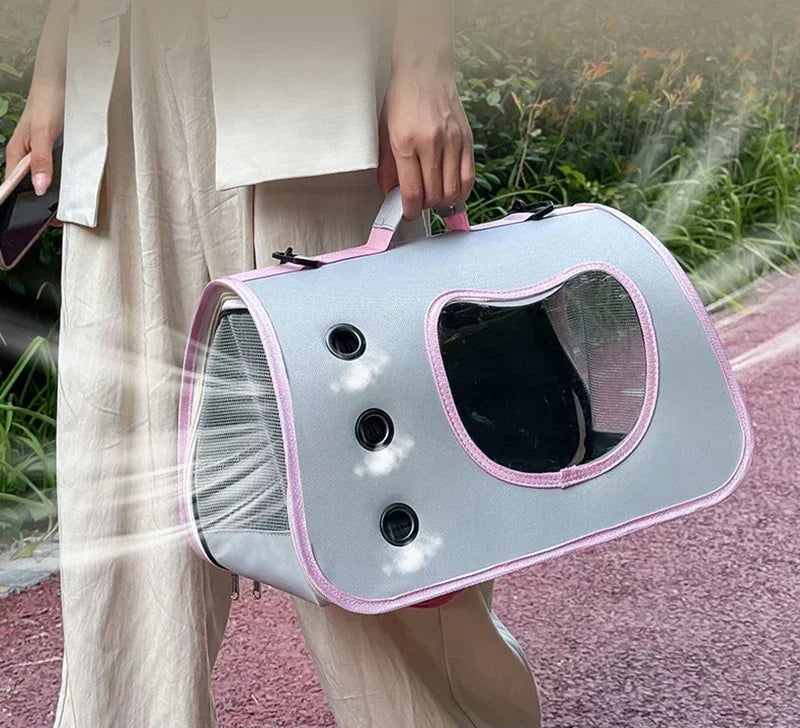 Premium Portable Foldable Breathable Pet Carrier Bag Lightweight for Small Dogs Cats Outdoor Cat Kitten Shoulder Carrying Bag - Play Paws Toys