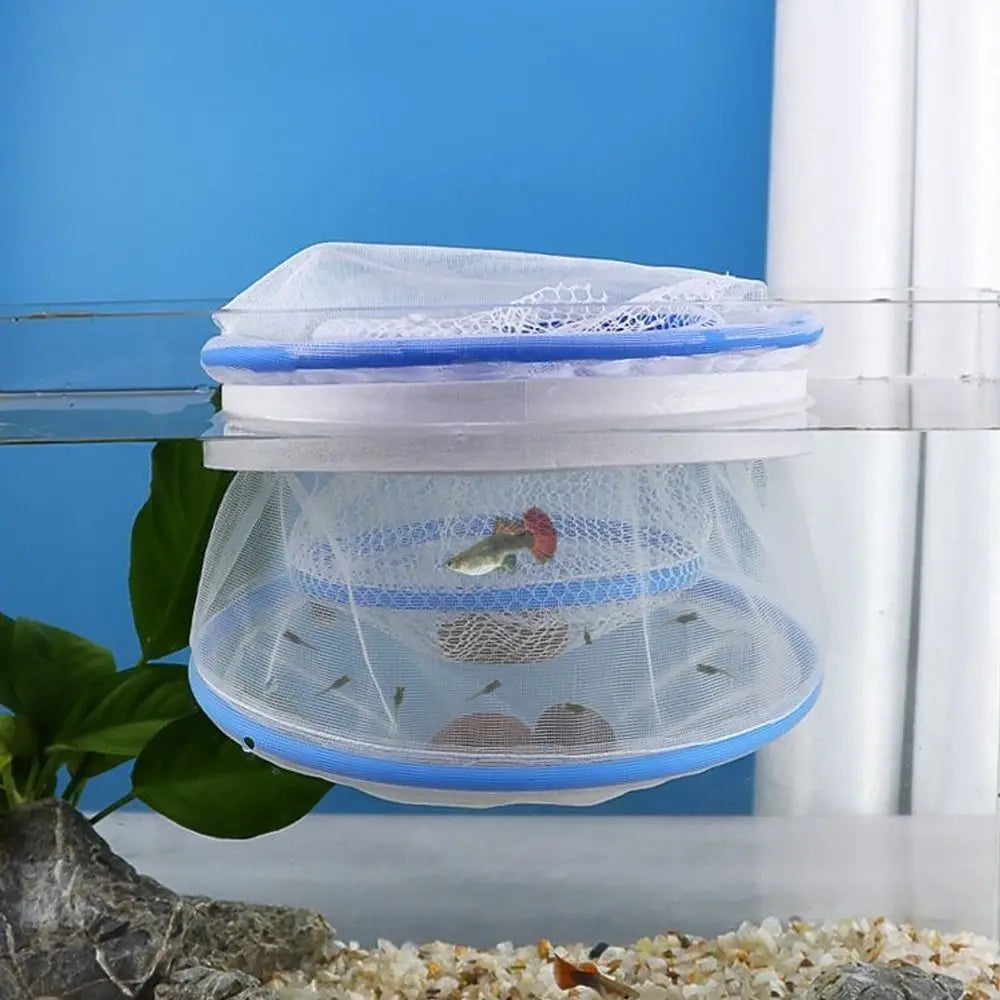 Ventilated Guppy Breeding Net Permeable Nylon Floating Fish Net Portable Fish Tank Isolation Box Home Aquarium