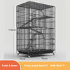 Indoor Cat Villa Cage with Foldable Design Large Multi-Story Cat House Encrypted Pet Cage Furniture for Home - Play Paws Toys