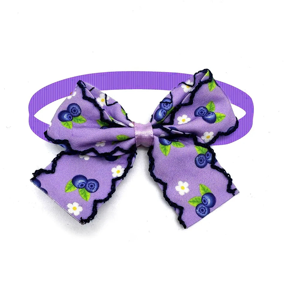 1pcs Summer Dog Neck Ties Pet Bowties Small Dog Cat Bowties Cute Fruit Style Puppy Accessories Dog Grooming Pet Supplies